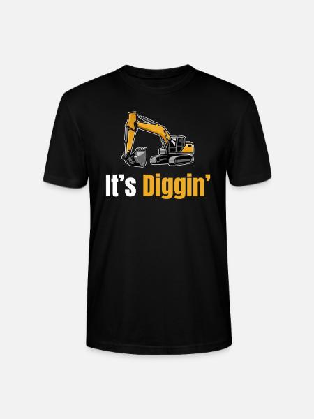 It's Diggin Time: Baggerfahrer, Baggerfahrer, - Stanley/Stella Unisex Bio-T-Shirt CRAFTER - Schwarz