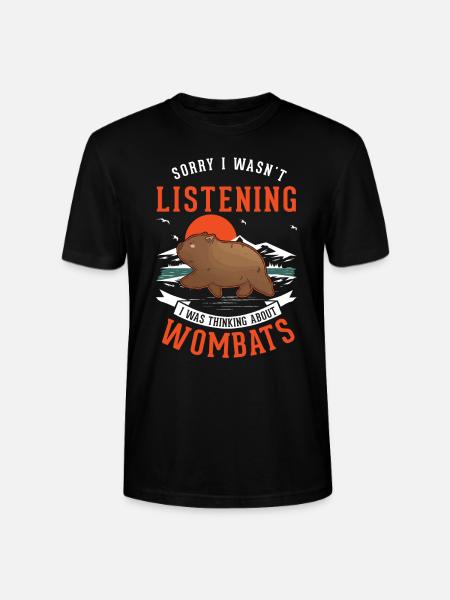 Wombat, Australia - Stanley/Stella CRAFTER Unisex Organic T-Shirt - black