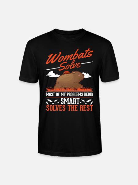 Wombat australien - T-shirt bio CRAFTER Stanley Stella Unisexe - noir