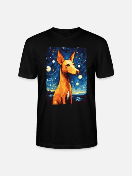 Podenco Starry Night - Stanley/Stella Unisex Bio-T-Shirt CRAFTER - Schwarz