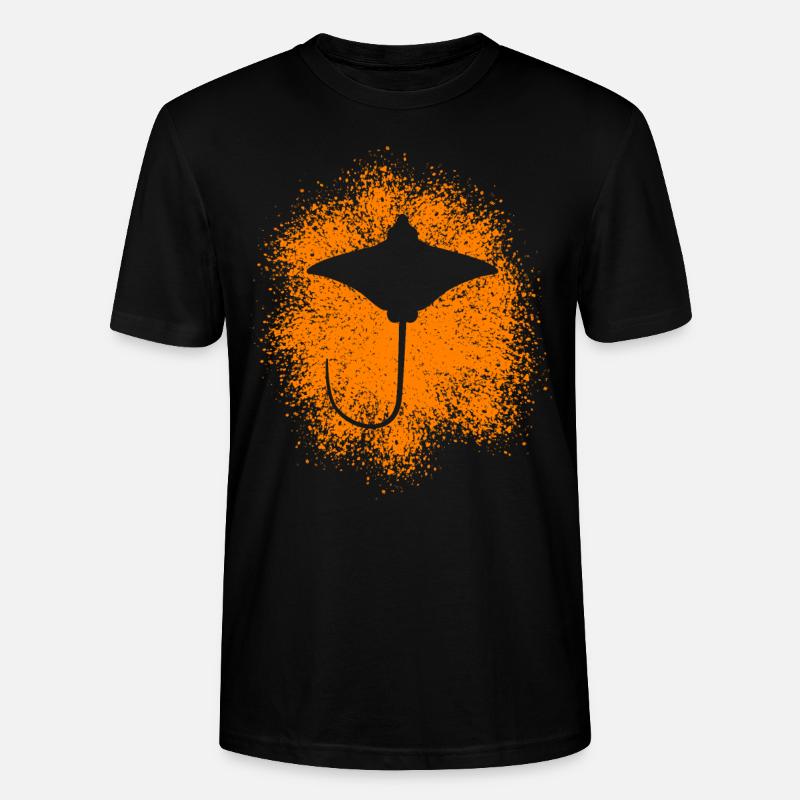 Ray – Flotteur élégant des mers - T-shirt bio CRAFTER Stanley Stella Unisexe - noir