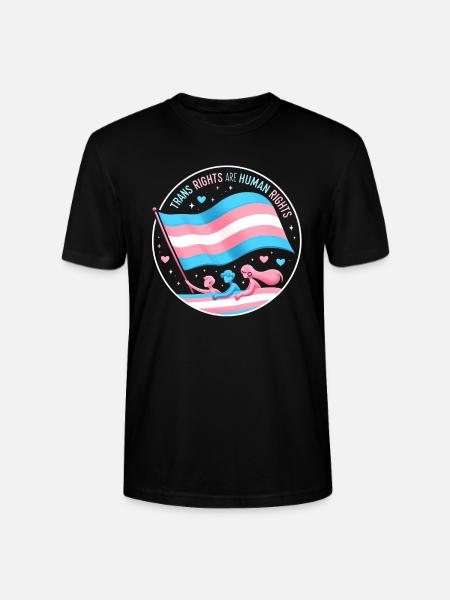 Trans Rights Tribute - Stanley/Stella CRAFTER Unisex Organic T-Shirt - black