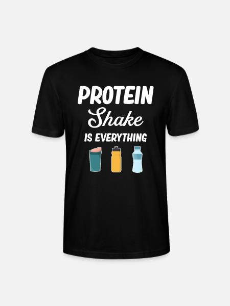 Protein-shake Ist Alles, Cardio-training, - Stanley/Stella Unisex Bio-T-Shirt CRAFTER - Schwarz