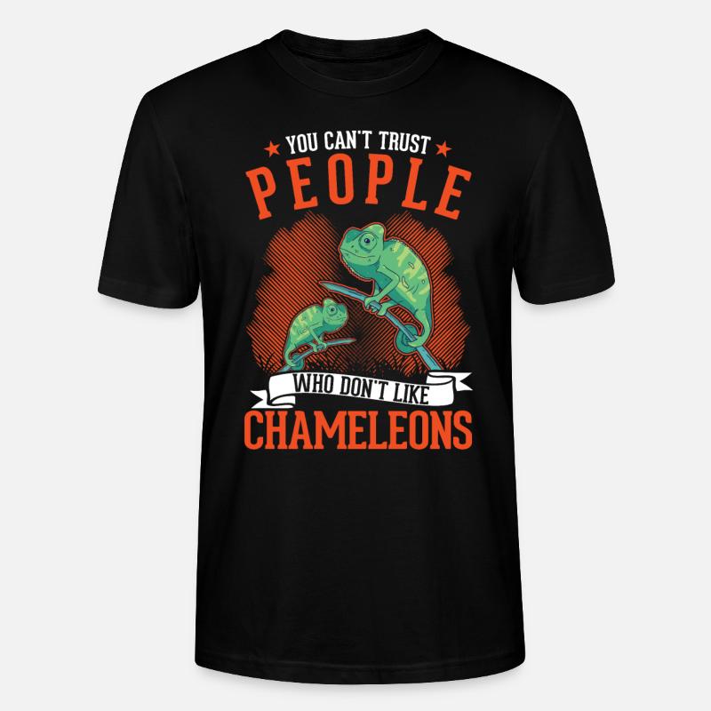 Cadeau caméléon Caméléon - T-shirt bio CRAFTER Stanley Stella Unisexe - noir