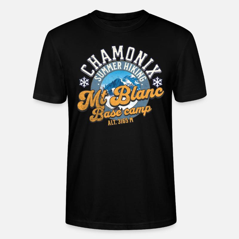 Mt. Blanc Basislager - Stanley/Stella Unisex Bio-T-Shirt CRAFTER - Schwarz