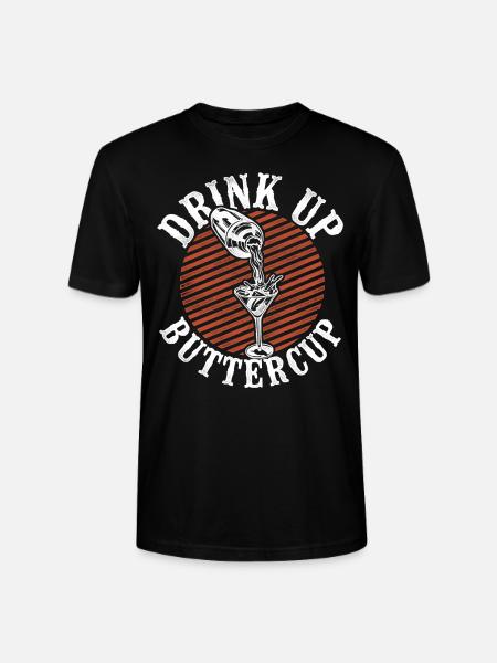 Bartender Mixologist Drink Up - Stanley/Stella CRAFTER Unisex Organic T-Shirt - black