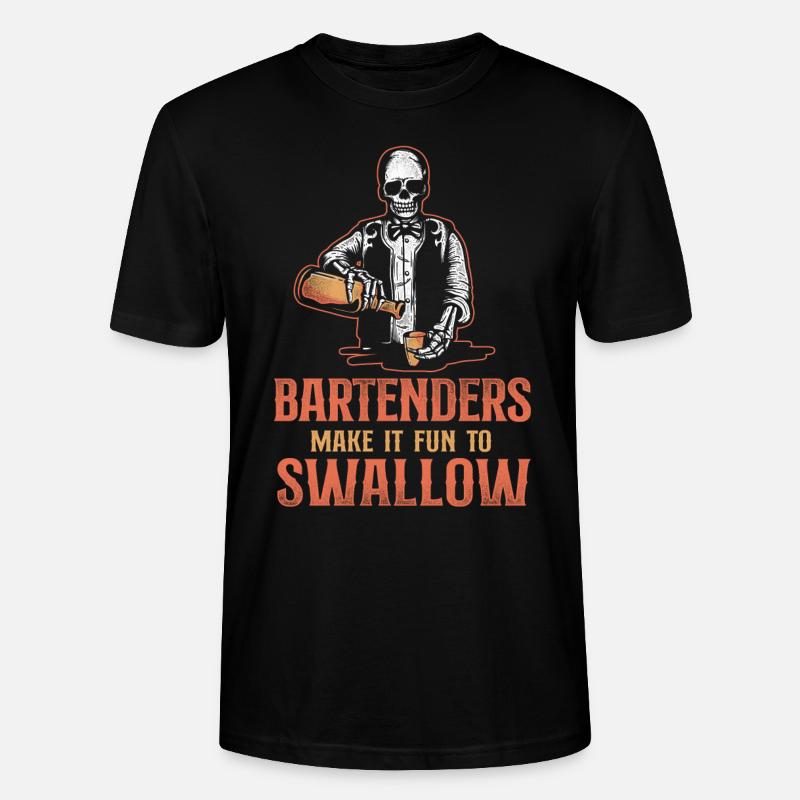 Bartender Mixologist Bartenders - Stanley/Stella Unisex Bio-T-Shirt CRAFTER - Schwarz