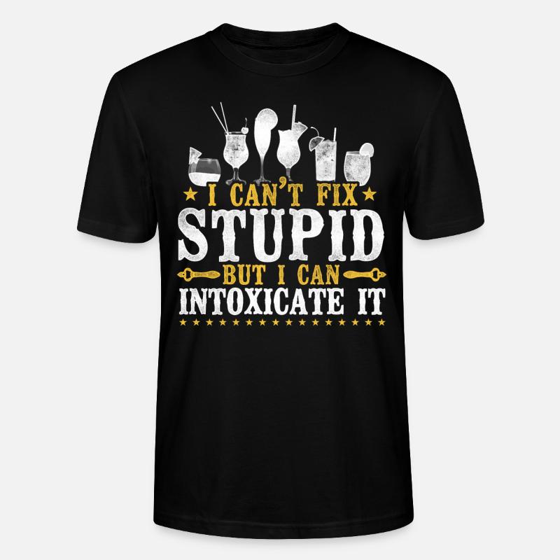 Bartender Mixologist I Can't Fix - Stanley/Stella Unisex Bio-T-Shirt CRAFTER - Schwarz