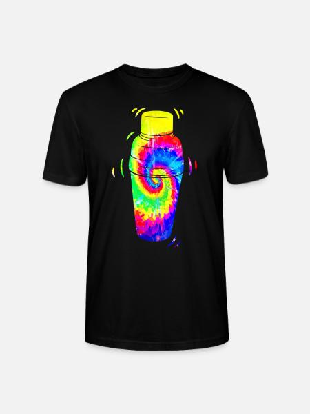 Barman Mixologue Tie Dye - T-shirt bio CRAFTER Stanley Stella Unisexe - noir