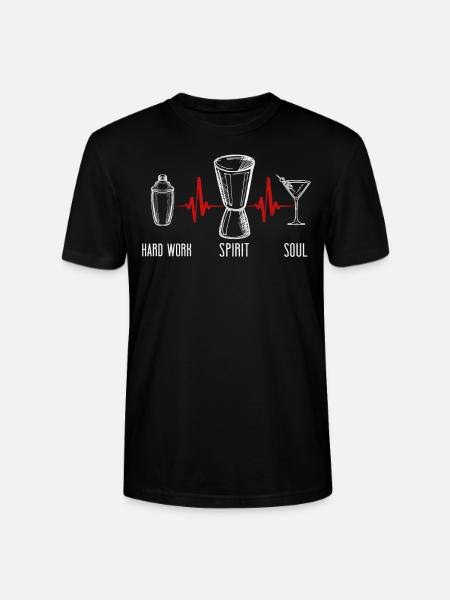 Bartender Mixologist Hard Work - Stanley/Stella Unisex Bio-T-Shirt CRAFTER - Schwarz