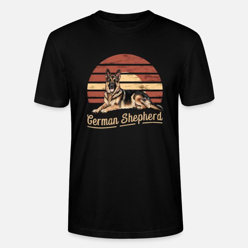 German Shepherd - Stanley/Stella Unisex Bio-T-Shirt CRAFTER - Schwarz