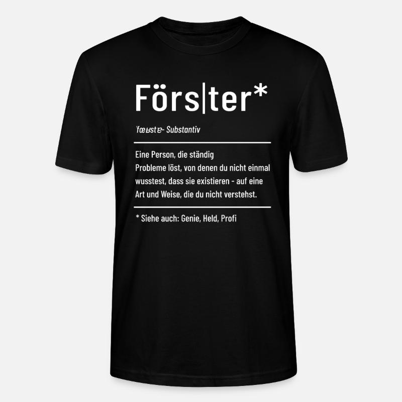 Förster - Definition - Lexikon - Stanley/Stella Unisex Bio-T-Shirt CRAFTER - Schwarz