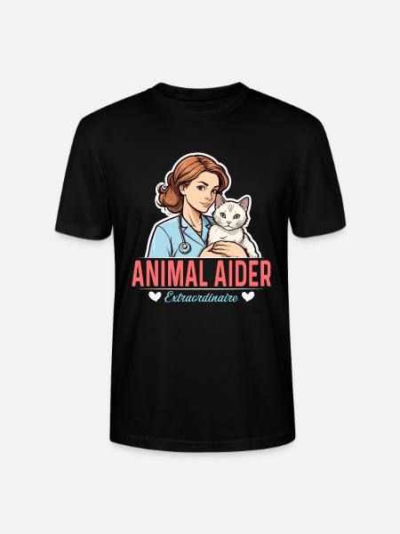 Veterinary Nurse Animal Aider Veterinary Medicine - Stanley/Stella CRAFTER Unisex Organic T-Shirt - black