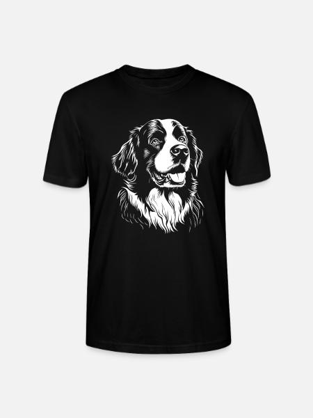 Bernese Mountain Dog - Dog Fan - Stanley/Stella CRAFTER Unisex Organic T-Shirt - black