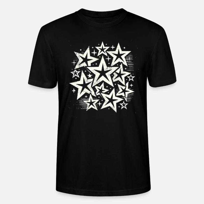 Sterne Gestirn Sternchen Geschenk Sternenhimmel - Stanley/Stella Unisex Bio-T-Shirt CRAFTER - Schwarz