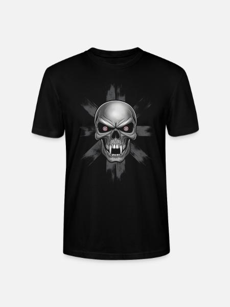 Vampire sinister skull - Stanley/Stella CRAFTER Unisex Organic T-Shirt - black