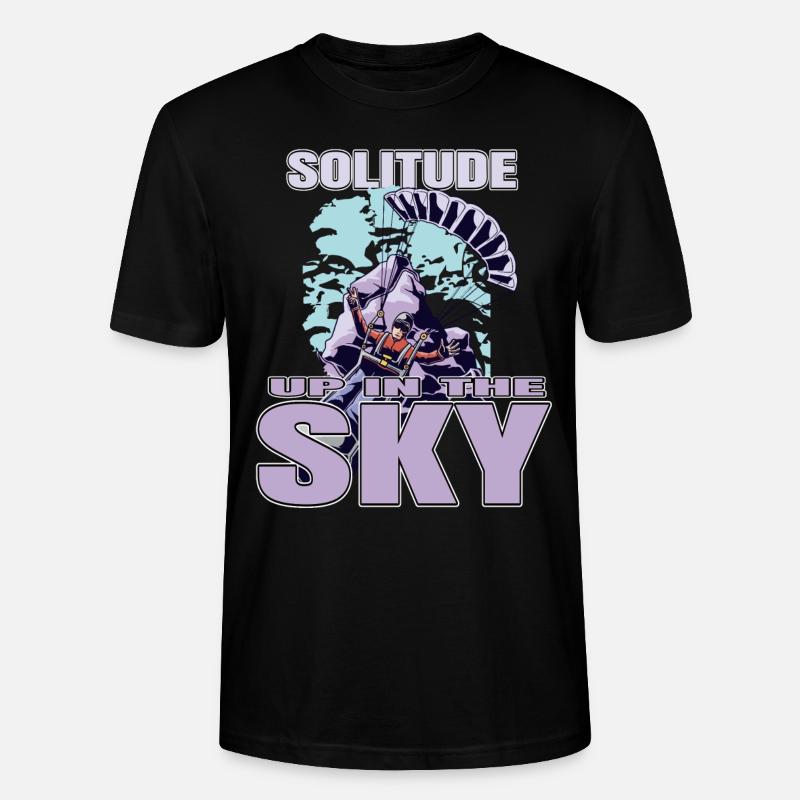 Solitude dans le ciel – Parapente - T-shirt bio CRAFTER Stanley Stella Unisexe - noir