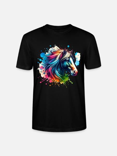 Cheval - T-shirt bio CRAFTER Stanley Stella Unisexe - noir