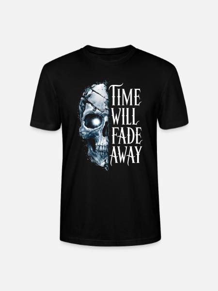 Skull time will fade away - Stanley/Stella CRAFTER Unisex Organic T-Shirt - black