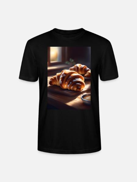 Croissant - Stanley/Stella CRAFTER Unisex Organic T-Shirt - black