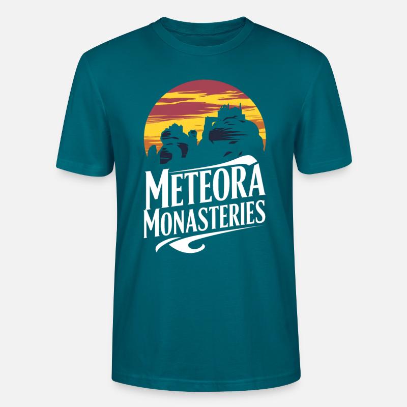 meteora monasteries Stanley/Stella CRAFTER Unisex Organic T-Shirt