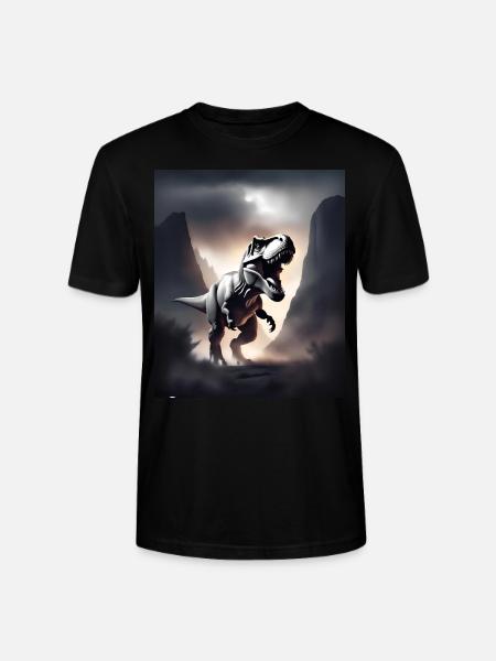 Awesome tyrannosaurus rex dinosaur - Stanley/Stella CRAFTER Unisex Organic T-Shirt - black