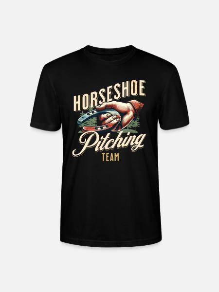 Hufeisenwerfen Horseshoe Pitching - Stanley/Stella Unisex Bio-T-Shirt CRAFTER - Schwarz