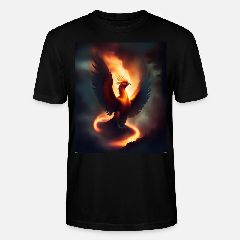 Episches Feuer Phönix - Stanley/Stella Unisex Bio-T-Shirt CRAFTER - Schwarz