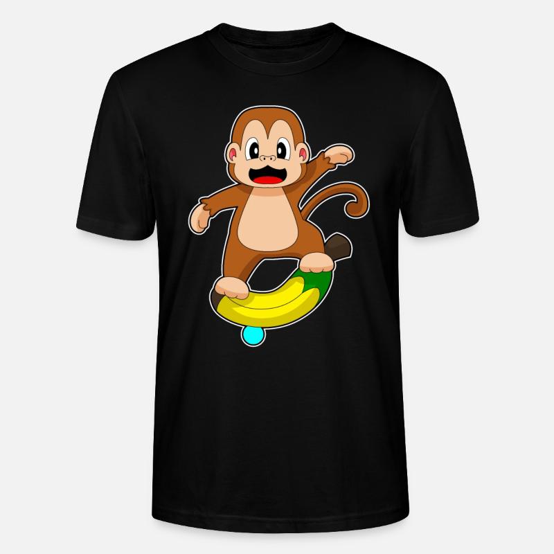 Équilibre Monkey Banana - T-shirt bio CRAFTER Stanley Stella Unisexe - noir