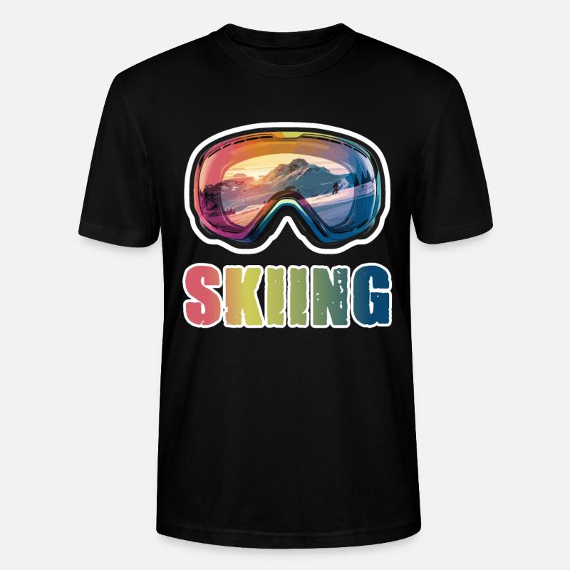Masque de ski Ski Ski - T-shirt bio CRAFTER Stanley Stella Unisexe - noir