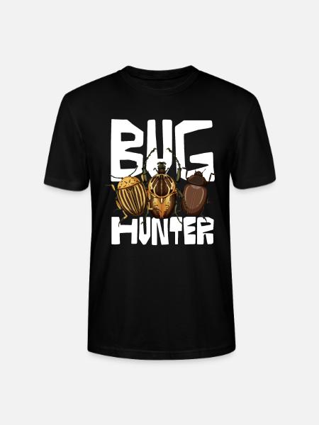 Bug Hunter Insect Lover Design - Stanley/Stella CRAFTER Unisex Organic T-Shirt - black