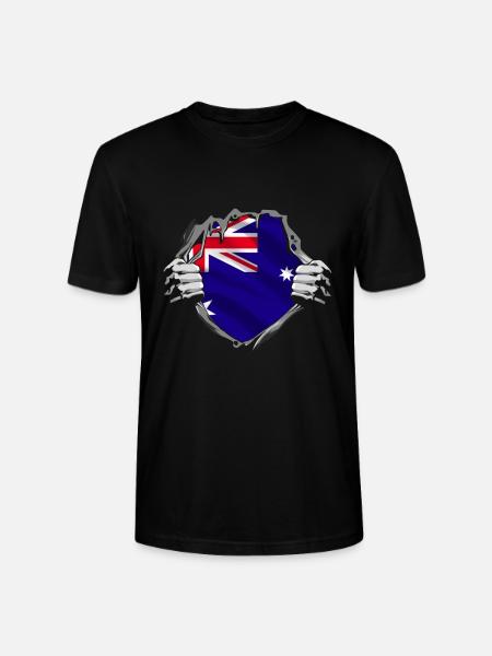 Australian flag unveils pride - Stanley/Stella CRAFTER Unisex Organic T-Shirt - black