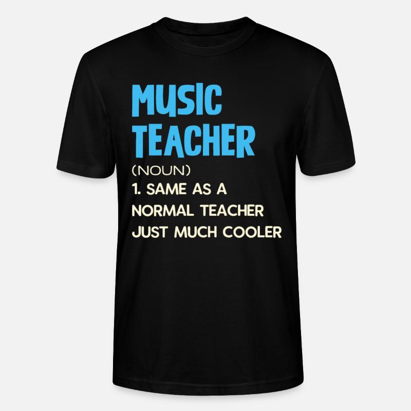 Musiklehrer Definition Cooler Lehrer Idee - Stanley/Stella Unisex Bio-T-Shirt CRAFTER - Schwarz