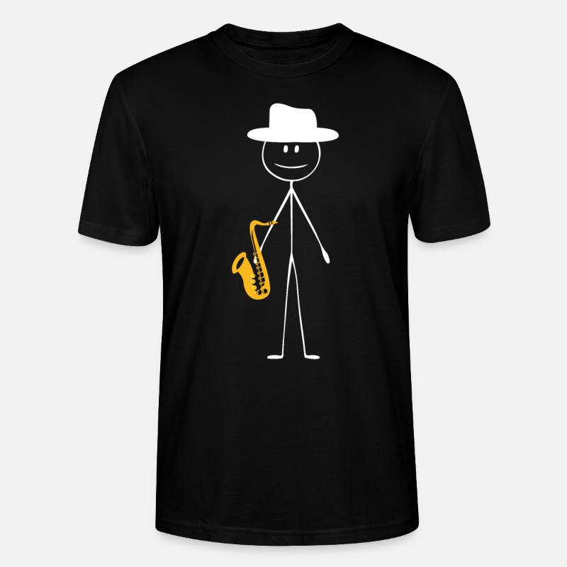 Saxophone Saxophone Guy - Stanley/Stella Unisex Bio-T-Shirt CRAFTER - Schwarz