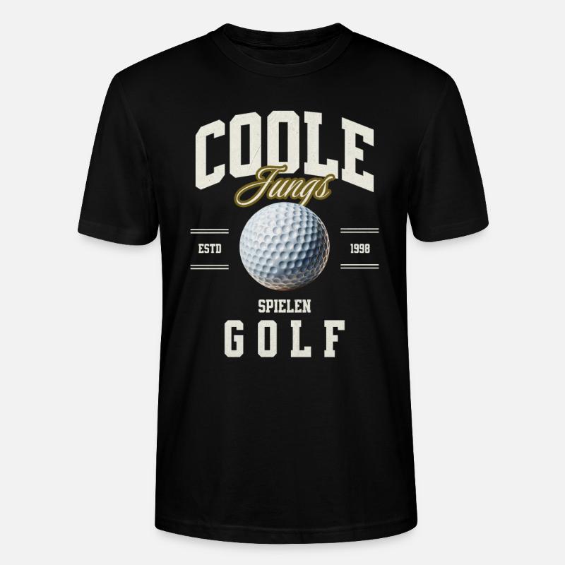 Golf - Stanley/Stella Unisex Bio-T-Shirt CRAFTER - Schwarz