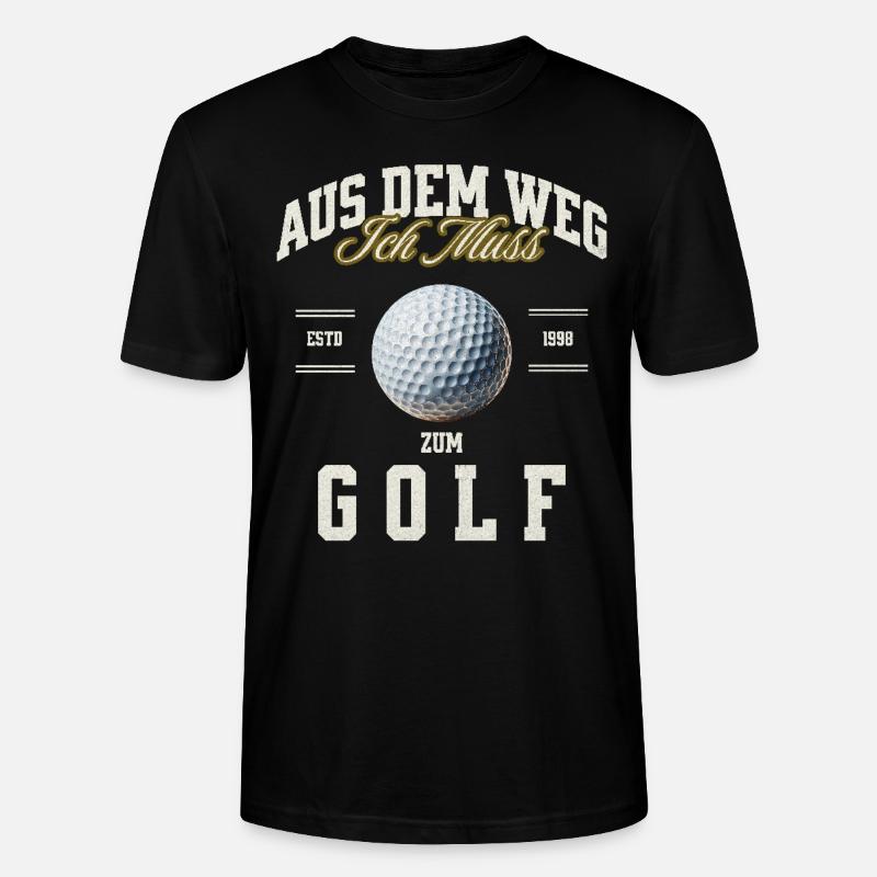 Golf - Stanley/Stella Unisex Bio-T-Shirt CRAFTER - Schwarz