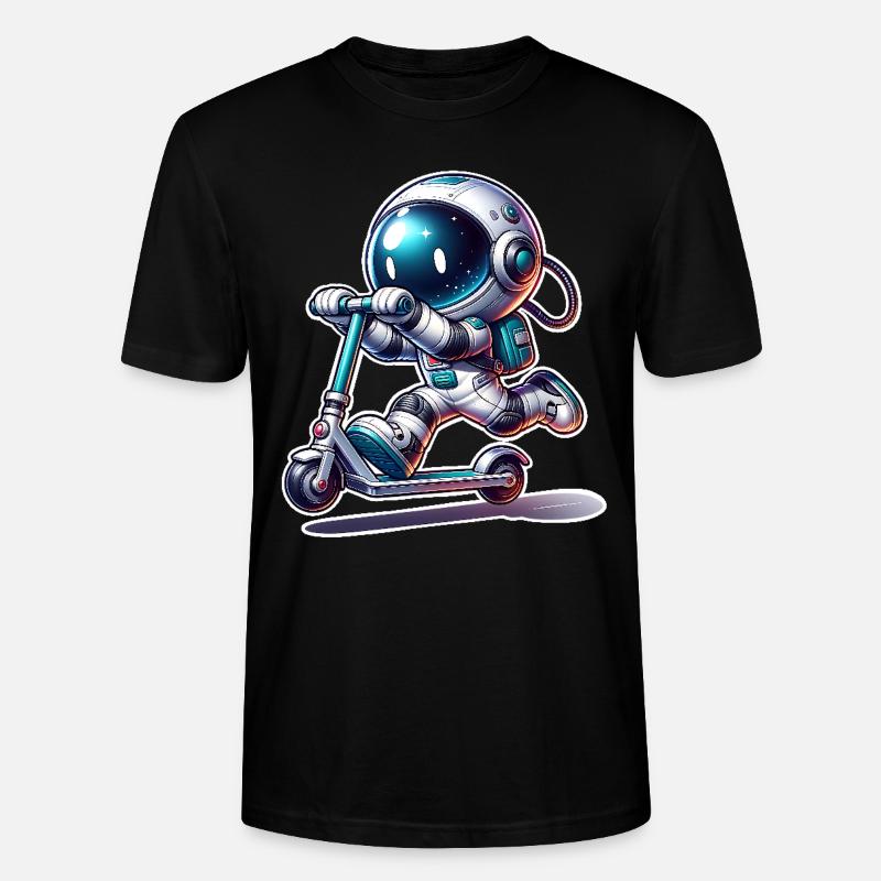 E-Scooter E-Roller Astronaut Scooter - T-shirt bio CRAFTER Stanley Stella Unisexe - noir