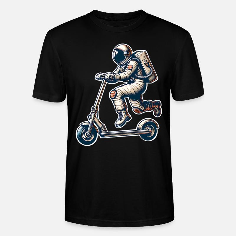 E-Scooter E-Scooter Trottinette Astronaute - T-shirt bio CRAFTER Stanley Stella Unisexe - noir