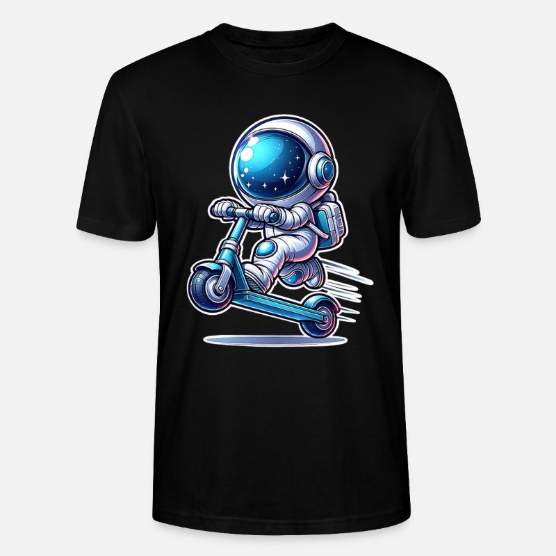 E-Scooter E-Roller Astronaut Scooter - T-shirt bio CRAFTER Stanley Stella Unisexe - noir