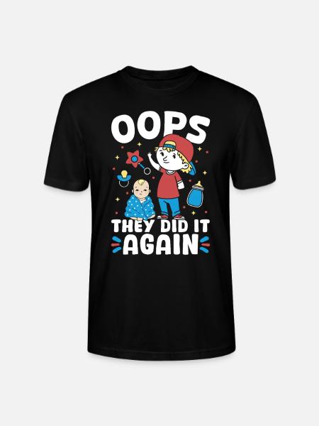 New baby - they did it again brother - Stanley/Stella CRAFTER Unisex Organic T-Shirt - black