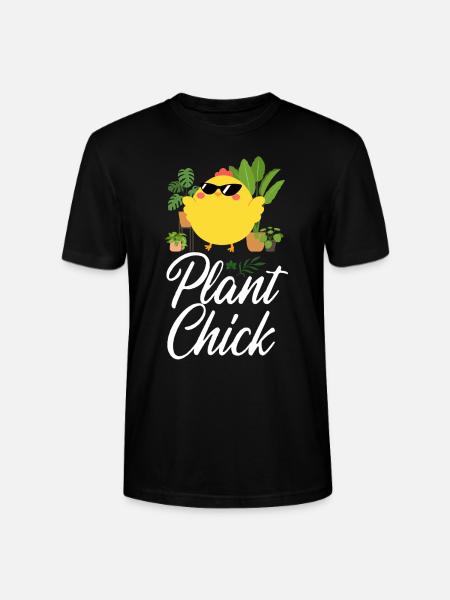 Planteelsker Hagearbeid Kyllingjente - Stanley/Stella CRAFTER unisex økologisk T-skjorte - svart