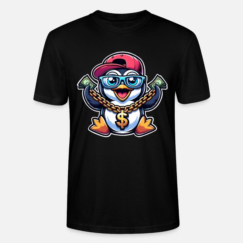 Pinguin - Stanley/Stella Unisex Bio-T-Shirt CRAFTER - Schwarz