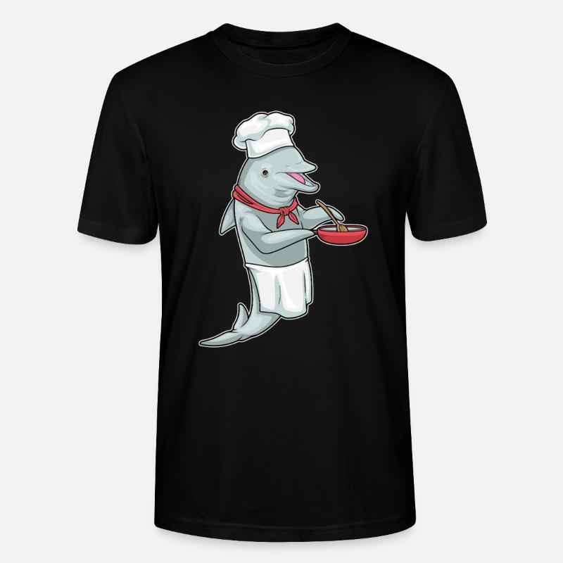Cuisson à la poêle Dolphin - T-shirt bio CRAFTER Stanley Stella Unisexe - noir