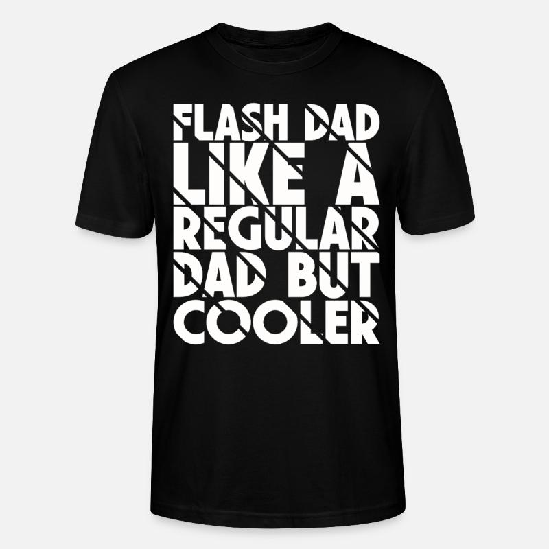 Bouldering Flash Papa Boulderer - Stanley/Stella CRAFTER Unisex Organic T-Shirt - black