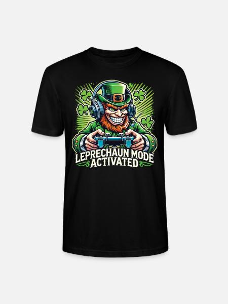 Saint-Patrick : mode Leprechaun Gamer activé - T-shirt bio CRAFTER Stanley Stella Unisexe - noir