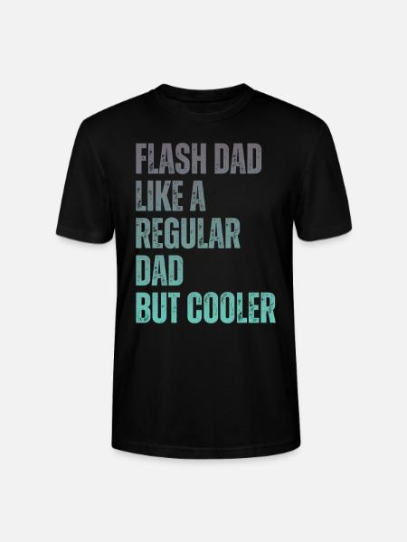 Bouldering Flash Papa Boulderer - Stanley/Stella CRAFTER Unisex Organic T-Shirt - black