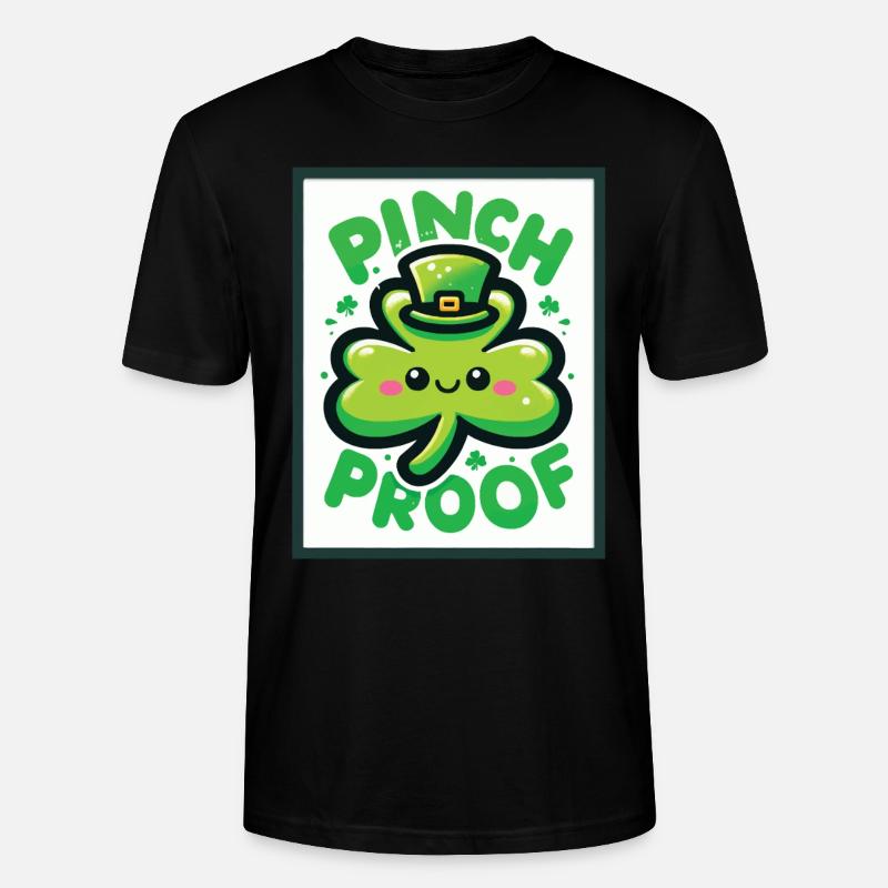 Shamrock Pinch Proof Saint-Patrick Fun - T-shirt bio CRAFTER Stanley Stella Unisexe - noir