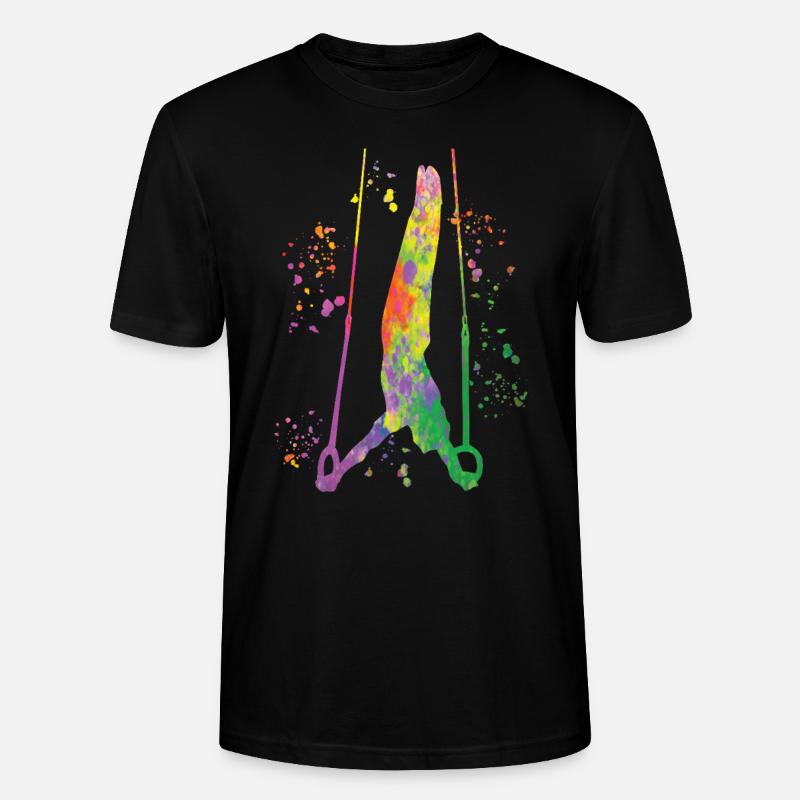 Kunstturner Ringe Kunstturnen - Stanley/Stella Unisex Bio-T-Shirt CRAFTER - Schwarz
