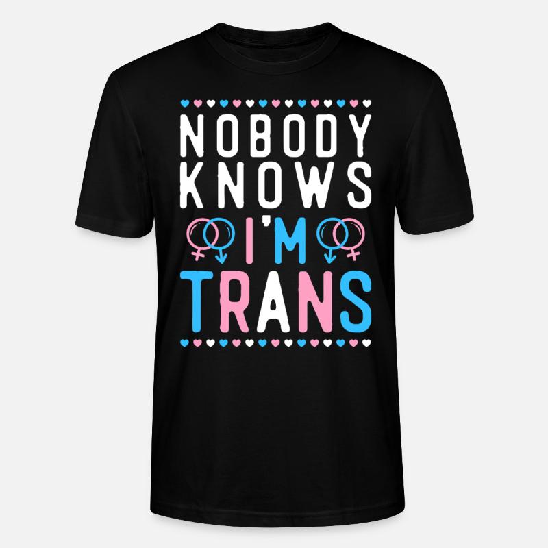 Transgender Trans LGBT Pride - Stanley/Stella Unisex Bio-T-Shirt CRAFTER - Schwarz