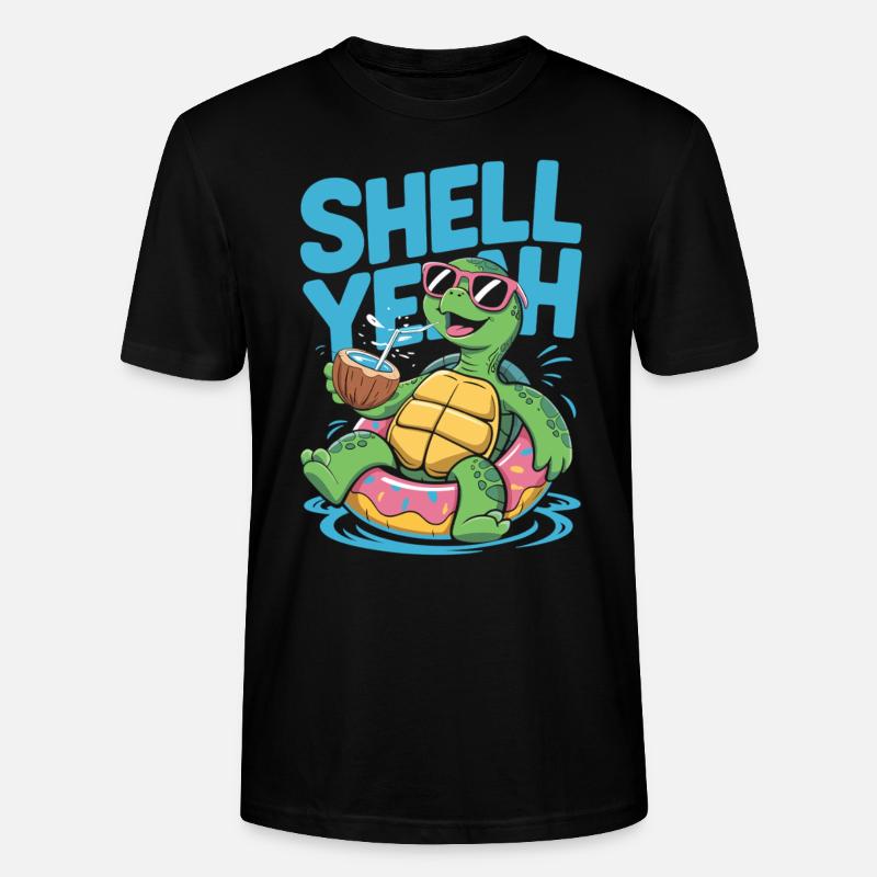 Shell yeah – Chill Turtle - T-shirt bio CRAFTER Stanley Stella Unisexe - noir